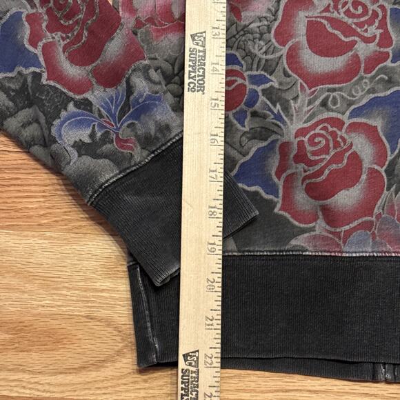 Rare Vintage Y2K Lucky Brand Embroidered Boho Asian Zip Hoodie Size XS - Picture 11 of 12